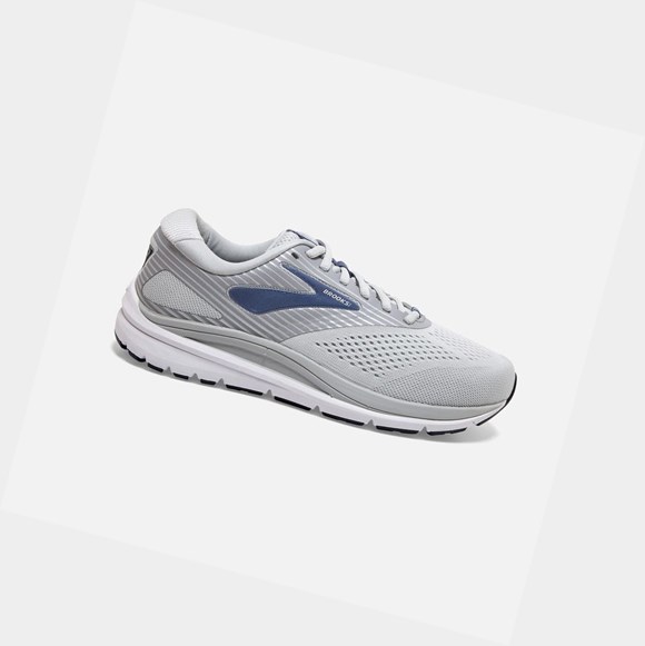 Chaussures Running Route Brooks Addiction 14 Femme Oyster / Alloy / Marlin | AUEY62540
