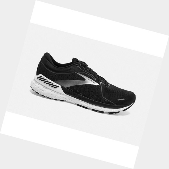 Chaussures Running Route Brooks Adrenaline GTS 21 Homme Noir Blanche | MARE21965