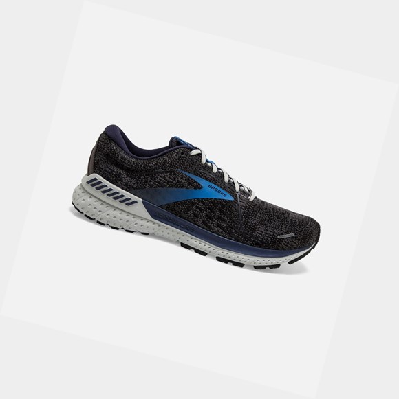 Chaussures Running Route Brooks Adrenaline GTS 21 Homme Noir Bleu | RPUB24619