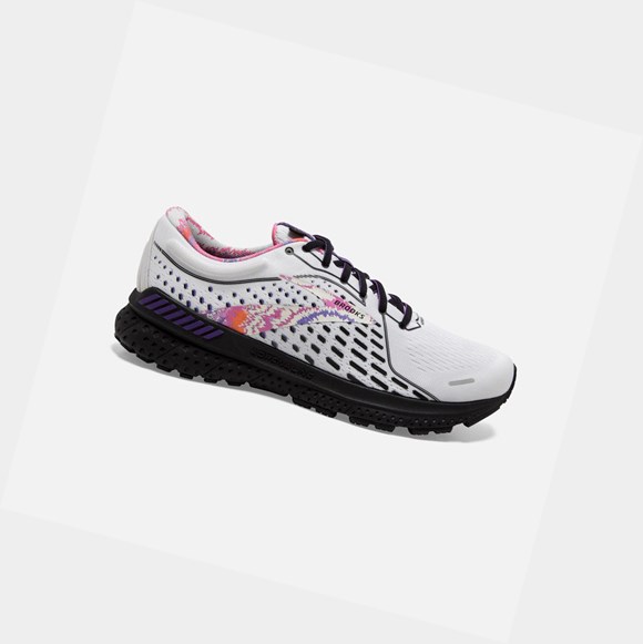 Chaussures Running Route Brooks Adrenaline GTS 21 Homme Blanche Noir | RTIS23480