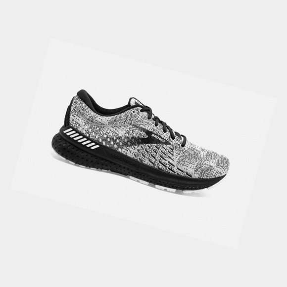 Chaussures Running Route Brooks Adrenaline GTS 21 Homme Blanche Grise Noir | WAXC79215
