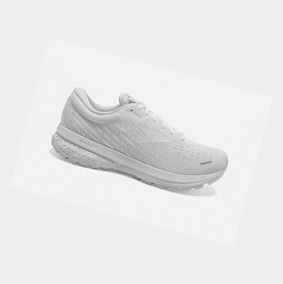 Chaussures Running Route Brooks Ghost 13 Homme Blanche Blanche | FKEQ39680