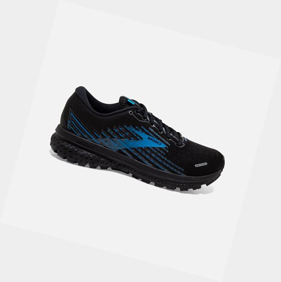 Chaussures Running Route Brooks Ghost 13 GTX Homme Noir Grise Bleu | IGRP40572