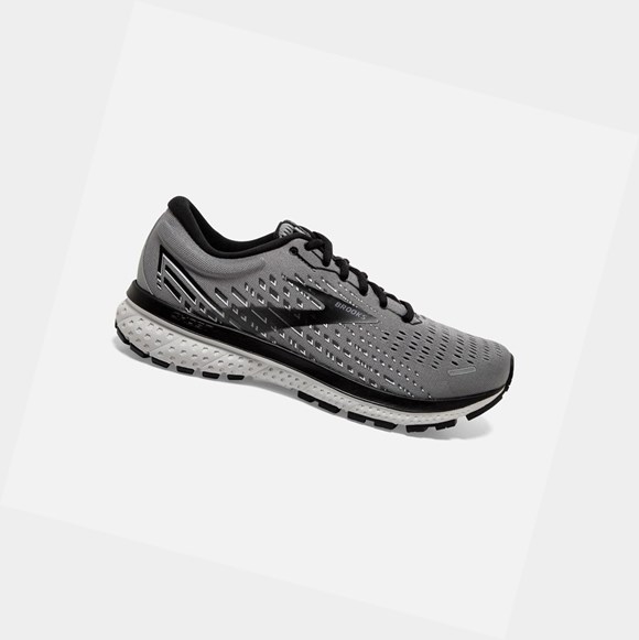 Chaussures Running Route Brooks Ghost 13 Homme Grise Noir | XAMS51764