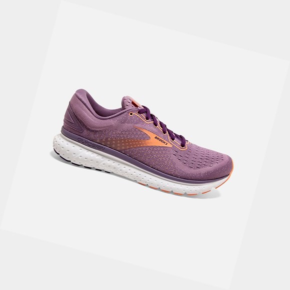 Chaussures Running Route Brooks Glycerin 18 Femme Valerian / Jewel / Cantaloupe | BJEH49362