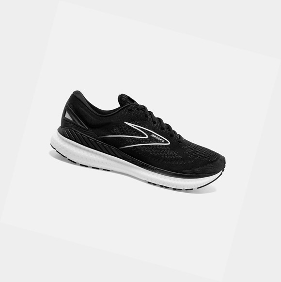 Chaussures Running Route Brooks Glycerin GTS 19 Homme Noir Blanche | FUDL89612