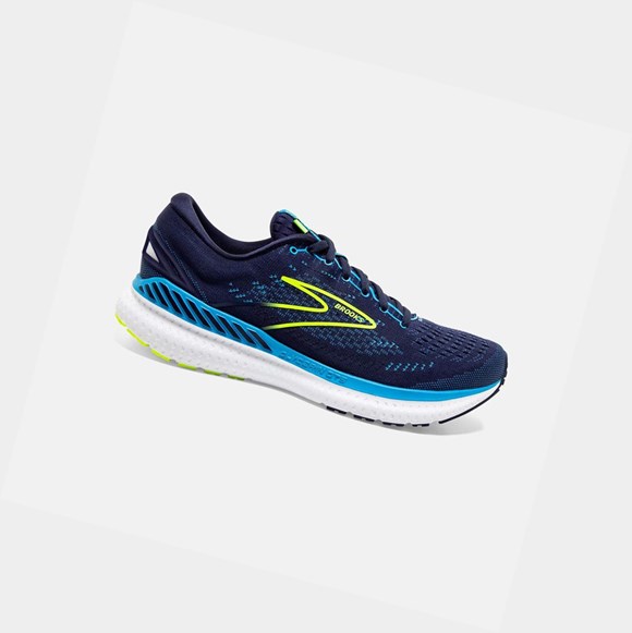 Chaussures Running Route Brooks Glycerin GTS 19 Homme Bleu Marine Bleu | GHEI35702