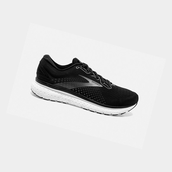 Chaussures Running Route Brooks Glycerin 18 Femme Noir Blanche | HJSF26783