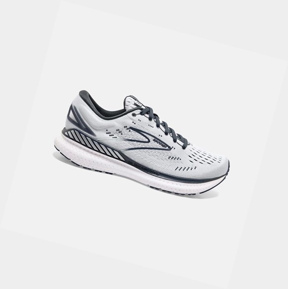 Chaussures Running Route Brooks Glycerin GTS 19 Femme Grise Blanche | JRUH85170