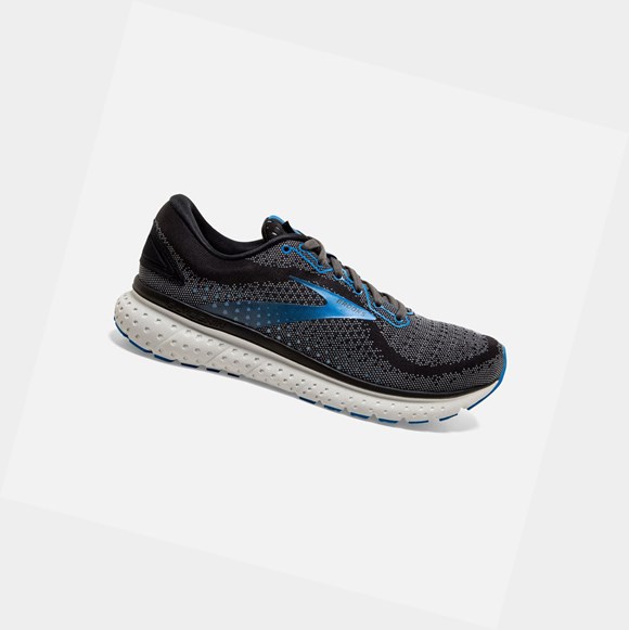 Chaussures Running Route Brooks Glycerin 18 Homme Noir Bleu | YKBF74851