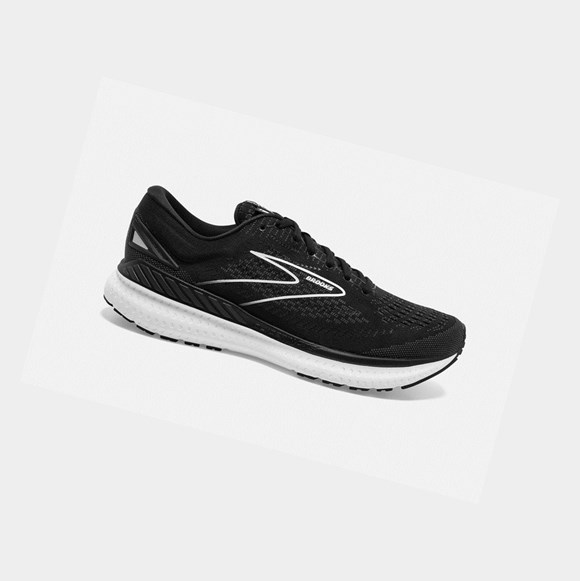 Chaussures Running Route Brooks Glycerin GTS 19 Femme Noir Blanche | ZRGN94813