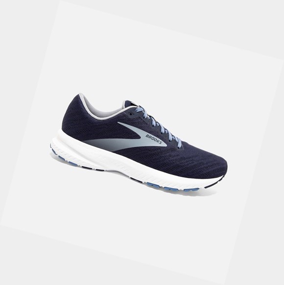 Chaussures Running Route Brooks Launch 7 Homme Grise Blanche | GMWT68073