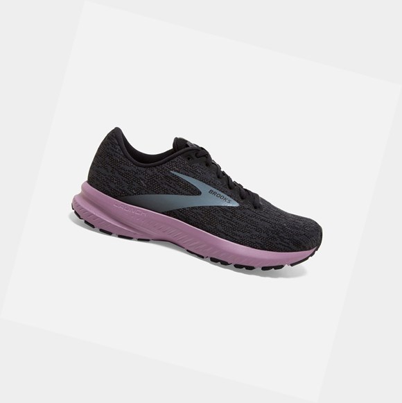 Chaussures Running Route Brooks Launch 7 Femme Noir | QWSI97813