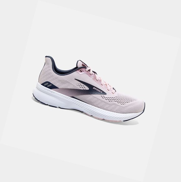Chaussures Running Route Brooks Launch 8 Femme Primrose / Ombre / Metallic | PNHR35264