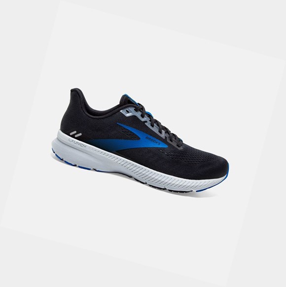 Chaussures Running Route Brooks Launch 8 Homme Noir Grise Bleu | WUDV03586