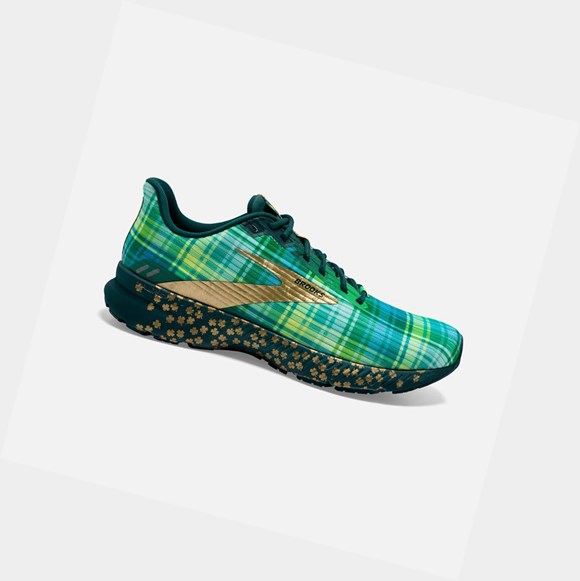 Chaussures Running Route Brooks Launch 8 Homme Vert Doré Noir | YMDB92573