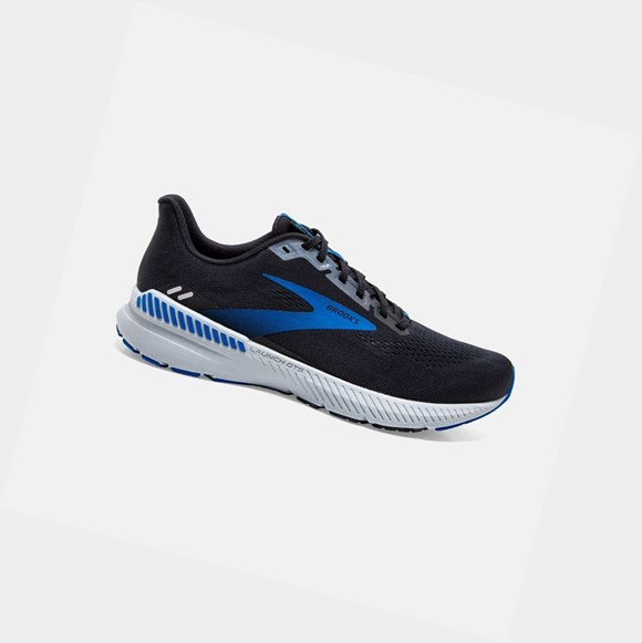Chaussures Running Route Brooks Launch GTS 8 Homme Noir Grise Bleu | VLAQ62734