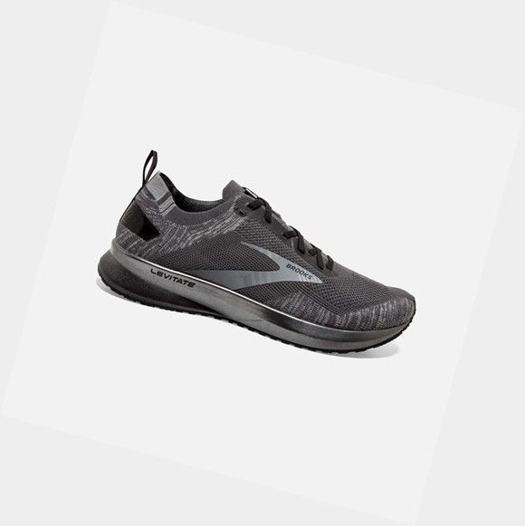Chaussures Running Route Brooks Levitate 4 Homme Grise Noir | VWZT96047