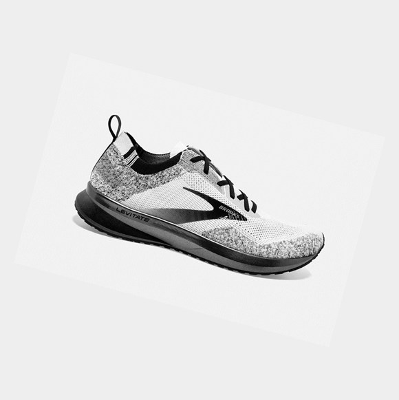 Chaussures Running Route Brooks Levitate 4 Homme Blanche Noir | YJEX52103