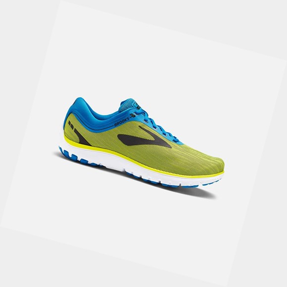 Chaussures Running Route Brooks PureFlow 7 Homme Bleu Noir | AXNK51480