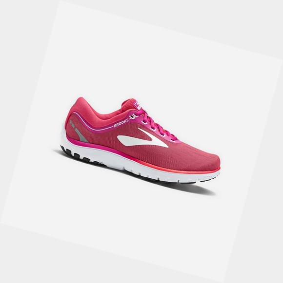 Chaussures Running Route Brooks PureFlow 7 Femme Rose Rose Blanche | UPIT03617