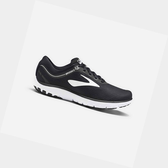 Chaussures Running Route Brooks PureFlow 7 Femme Noir Blanche | YDGK64825