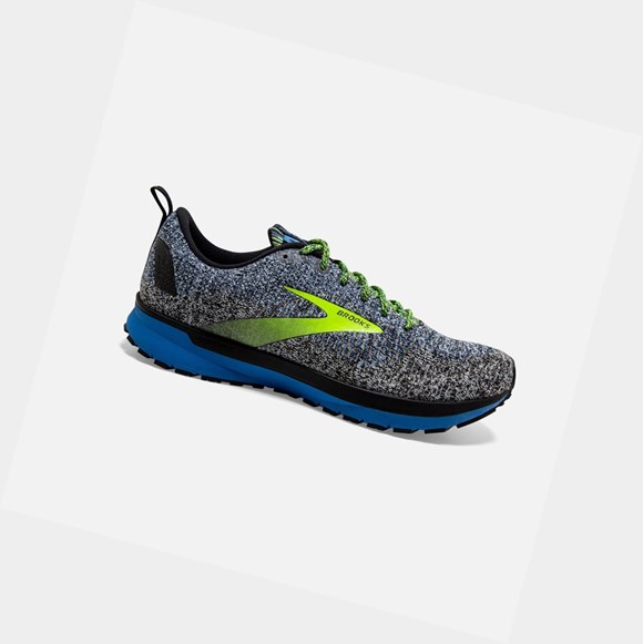 Chaussures Running Route Brooks Revel 4 Homme Noir Bleu | IPDT21395