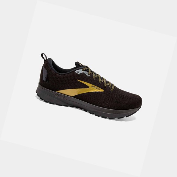 Chaussures Running Route Brooks Revel 4 Homme Noir Doré | IPKT16325