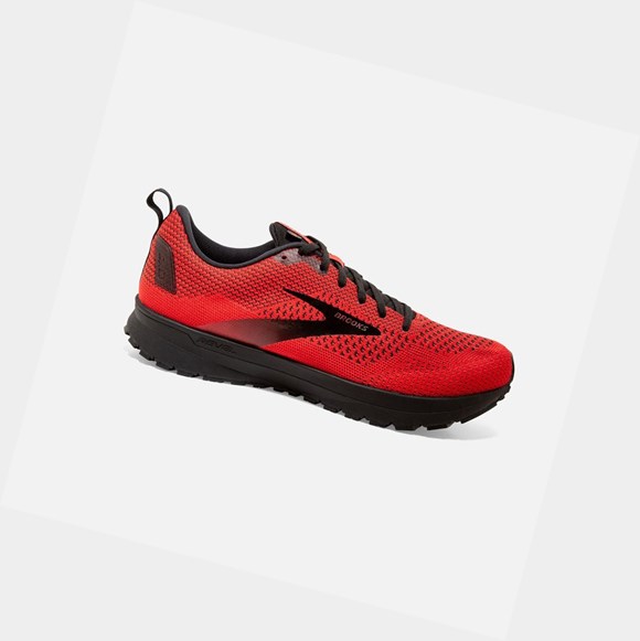 Chaussures Running Route Brooks Revel 4 Homme Rouge Noir | LOHU01756