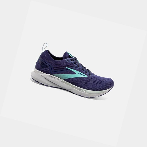 Chaussures Running Route Brooks Ricochet 3 Femme Bleu | KYFJ27648