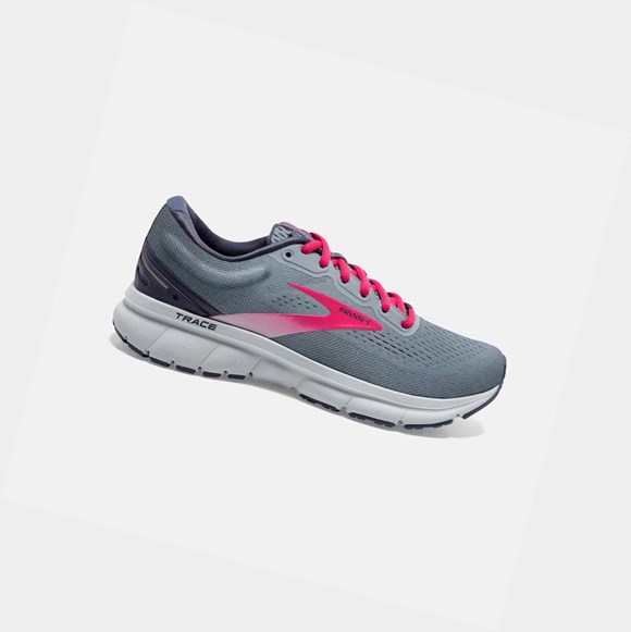 Chaussures Running Route Brooks Trace Femme Grise | GKJC01945