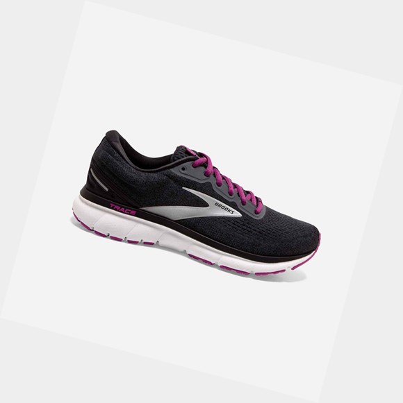 Chaussures Running Route Brooks Trace Femme Noir | MYHF03471