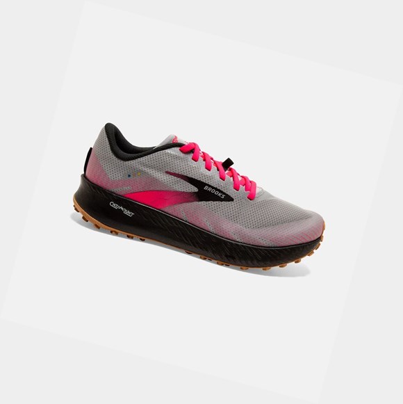 Chaussures Trail Brooks Catamount Femme Rose Noir | HUDQ08514