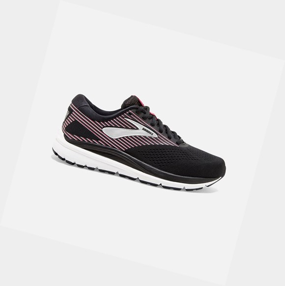 Chaussures de Marche Brooks Addiction 14 Femme Noir Rose Argent | IGFJ71624