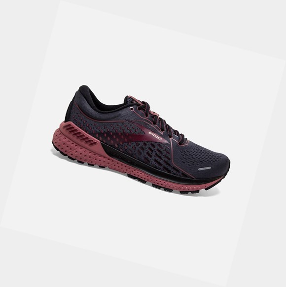Chaussures de Marche Brooks Adrenaline GTS 21 Femme Noir | ISGQ82674