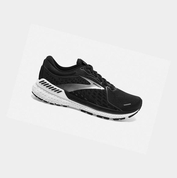 Chaussures de Marche Brooks Adrenaline GTS 21 Femme Noir Blanche | QTKZ30852