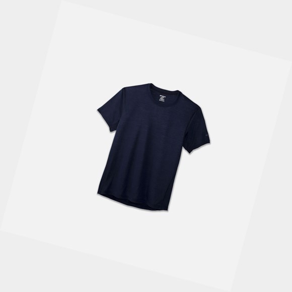 Hauts Brooks Distance Sleeve Homme Bleu Marine | MNZS10487