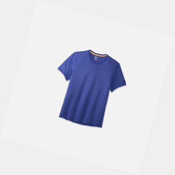 Hauts Brooks Distance Sleeve Homme Bleu | XGOH02145