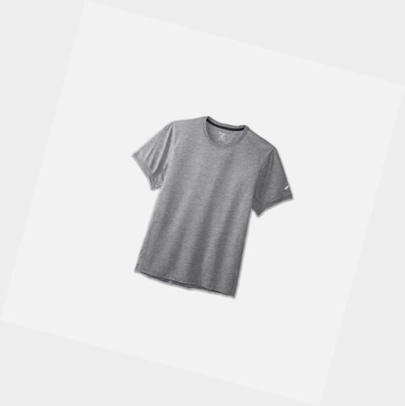Hauts Brooks Distance Sleeve Homme Heather Ash | KVLM39062