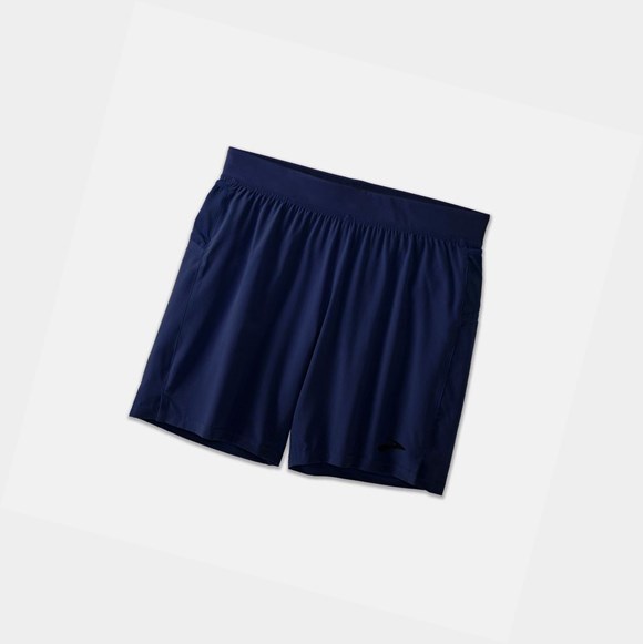 Pantalons Brooks Sherpa 7" Homme Bleu Marine | PJNF21536