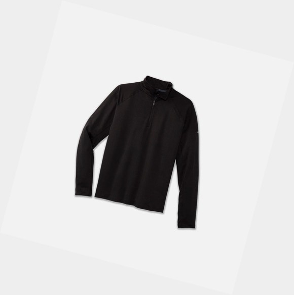 Vêtements D'extérieur Brooks Dash 1/2 Zip Homme Noir | UBMW83207