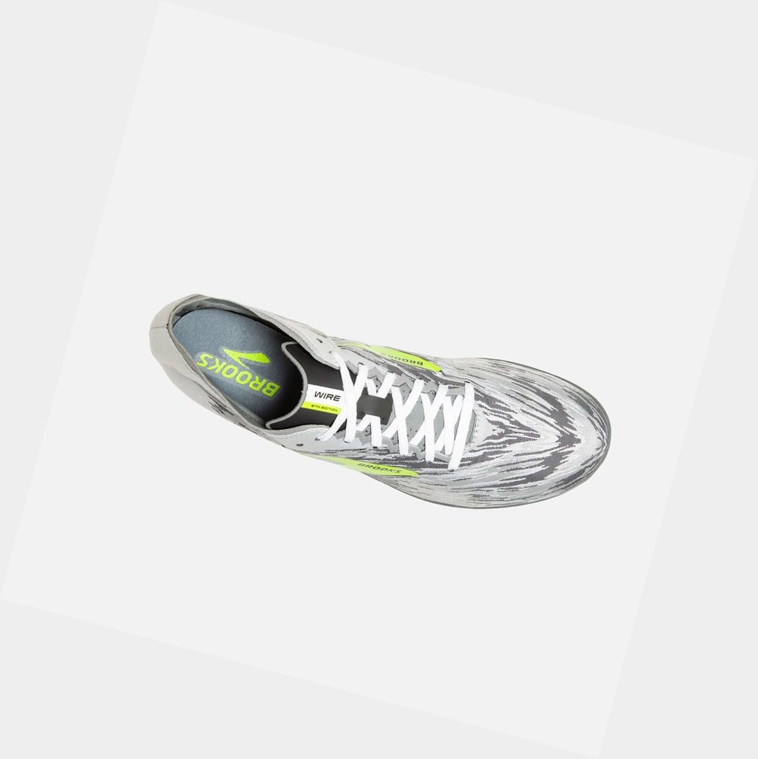 Chaussures Piste Brooks Wire v6 Femme Noir Grise | IHPD85031