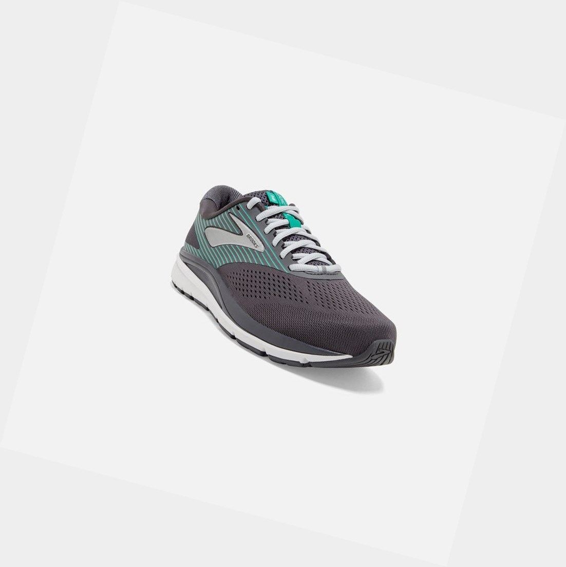 Chaussures Running Route Brooks Addiction 14 Femme Blackened Pearl / Arcadia | RKNF67490