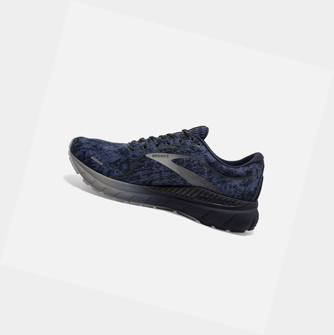 Chaussures Running Route Brooks Adrenaline GTS 21 Homme Bleu Marine Grise | ASNZ04532