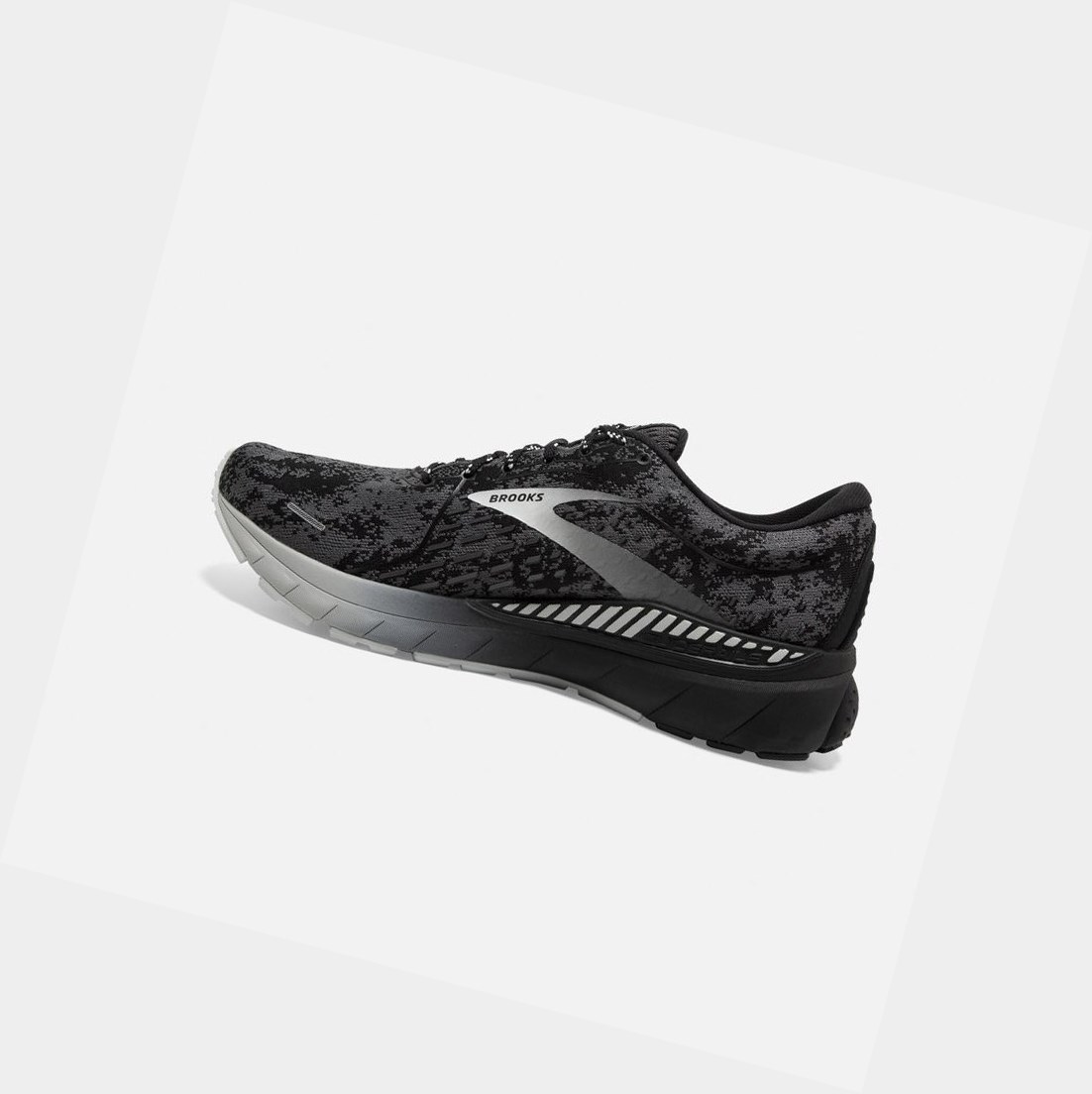 Chaussures Running Route Brooks Adrenaline GTS 21 Homme Noir Grise | JFNL37185
