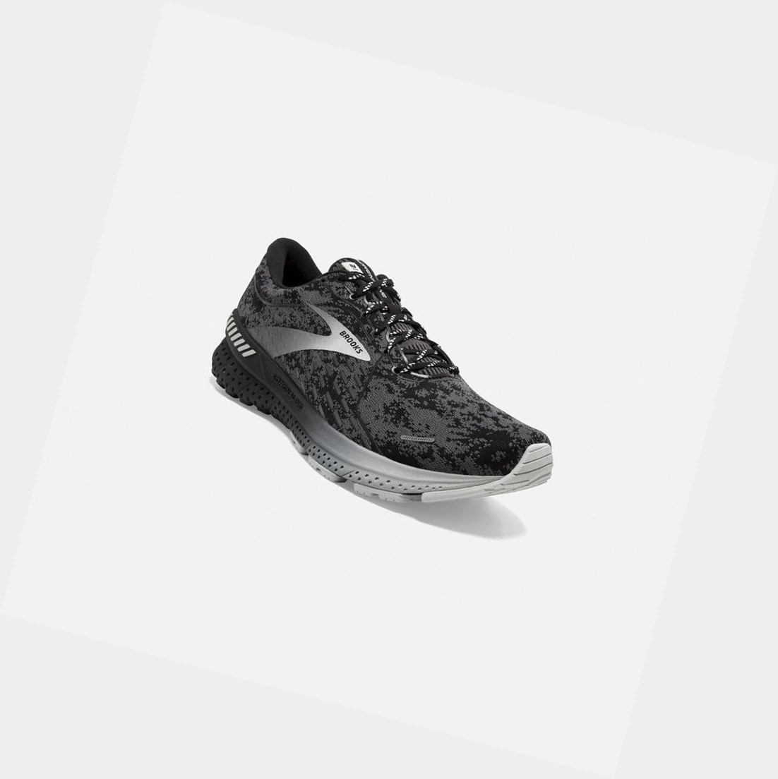 Chaussures Running Route Brooks Adrenaline GTS 21 Homme Noir Grise | JFNL37185