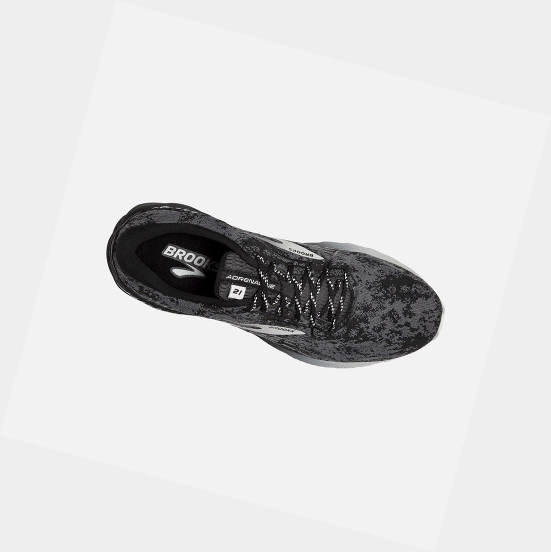 Chaussures Running Route Brooks Adrenaline GTS 21 Homme Noir Grise | JFNL37185