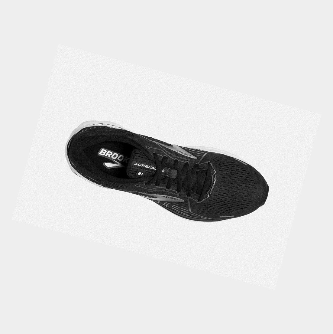 Chaussures Running Route Brooks Adrenaline GTS 21 Homme Noir Blanche | MARE21965