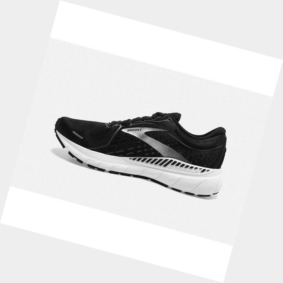 Chaussures Running Route Brooks Adrenaline GTS 21 Homme Noir Blanche | MARE21965