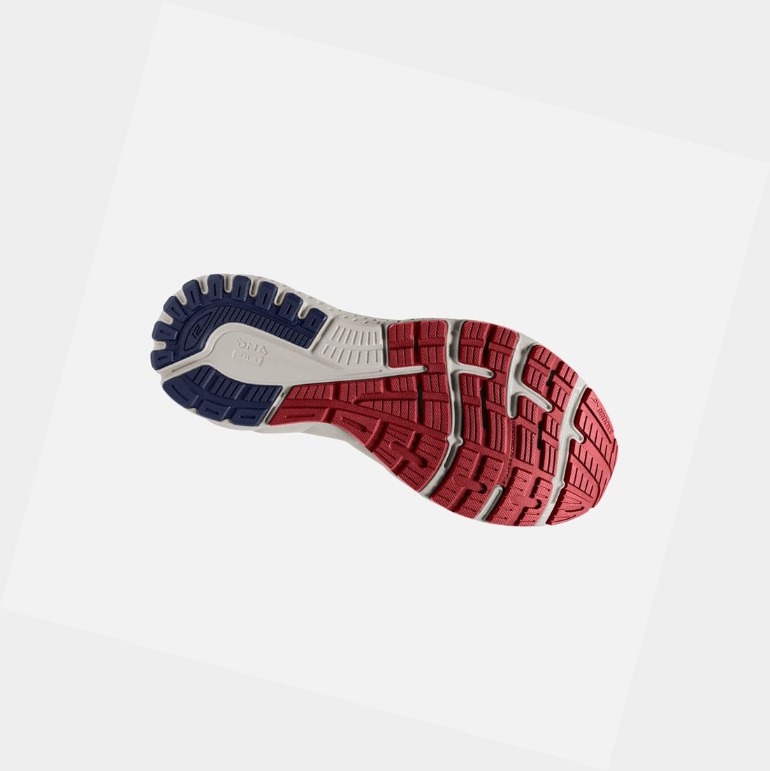 Chaussures Running Route Brooks Adrenaline GTS 21 Homme Grise Rouge | MGOU48375